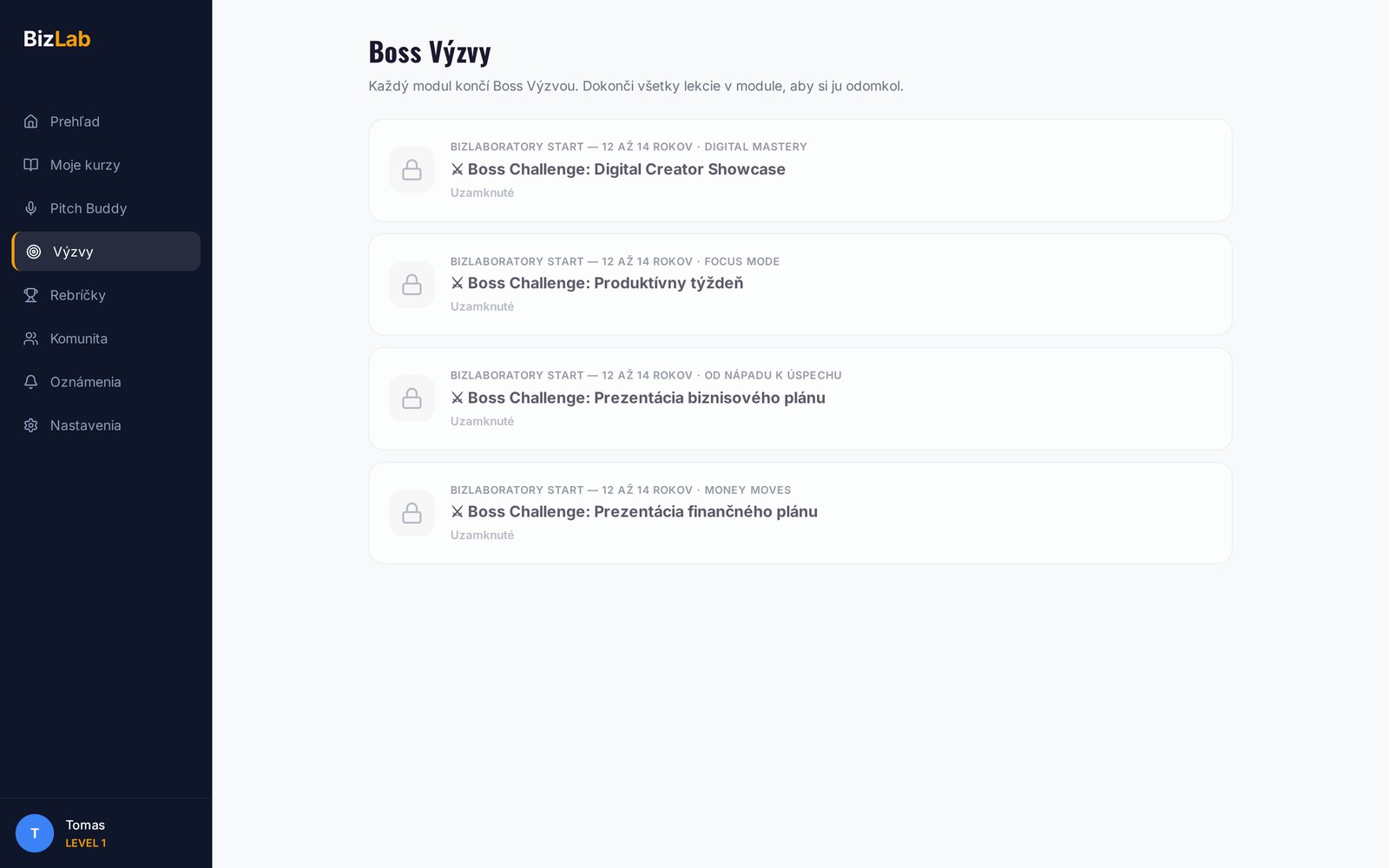 Boss výzvy — ukážka z online kurzu BizLaboratory