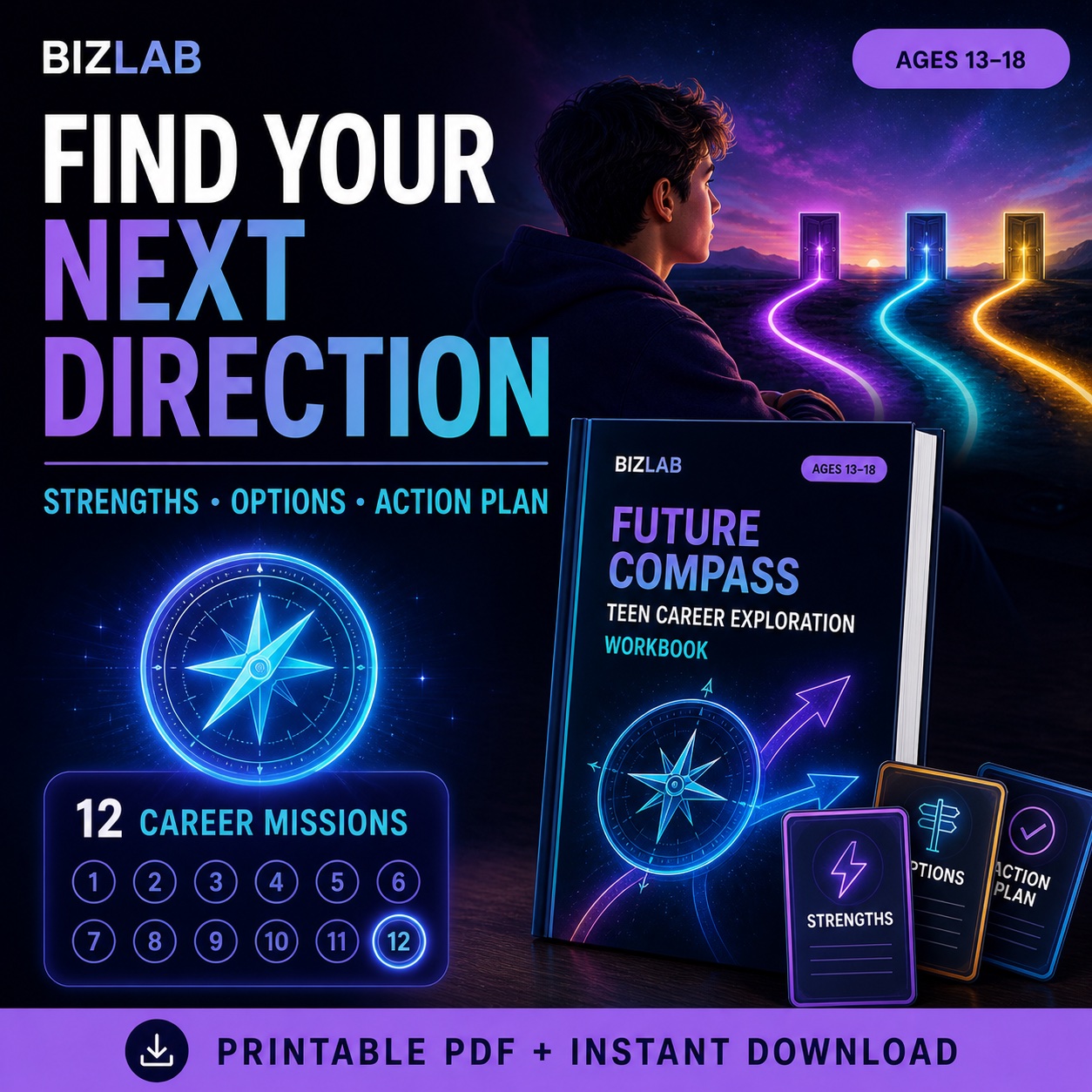 Future Compass Teen Workbook — BizLaboratory digital workbook cover