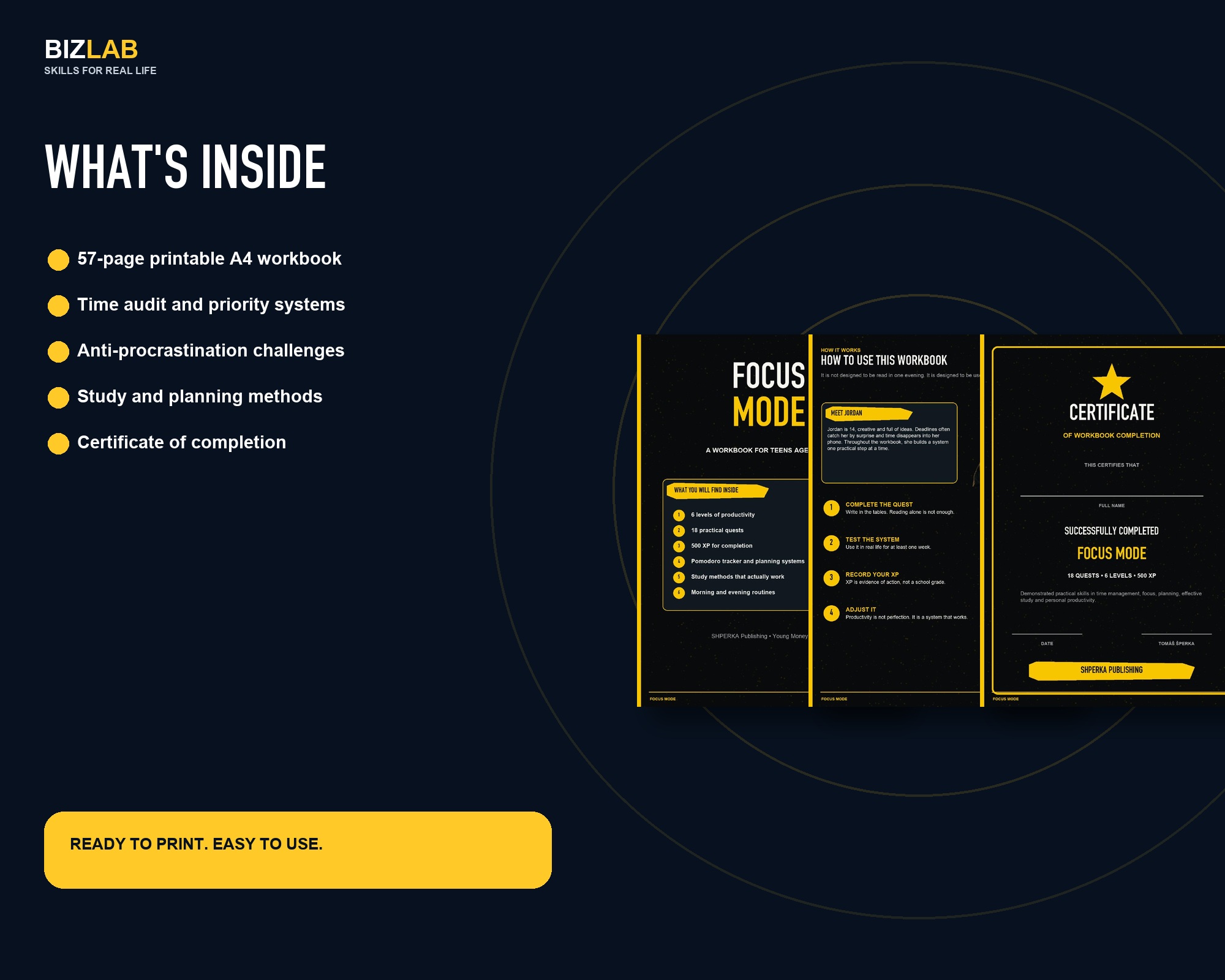 Teen Productivity Workbook — preview 1