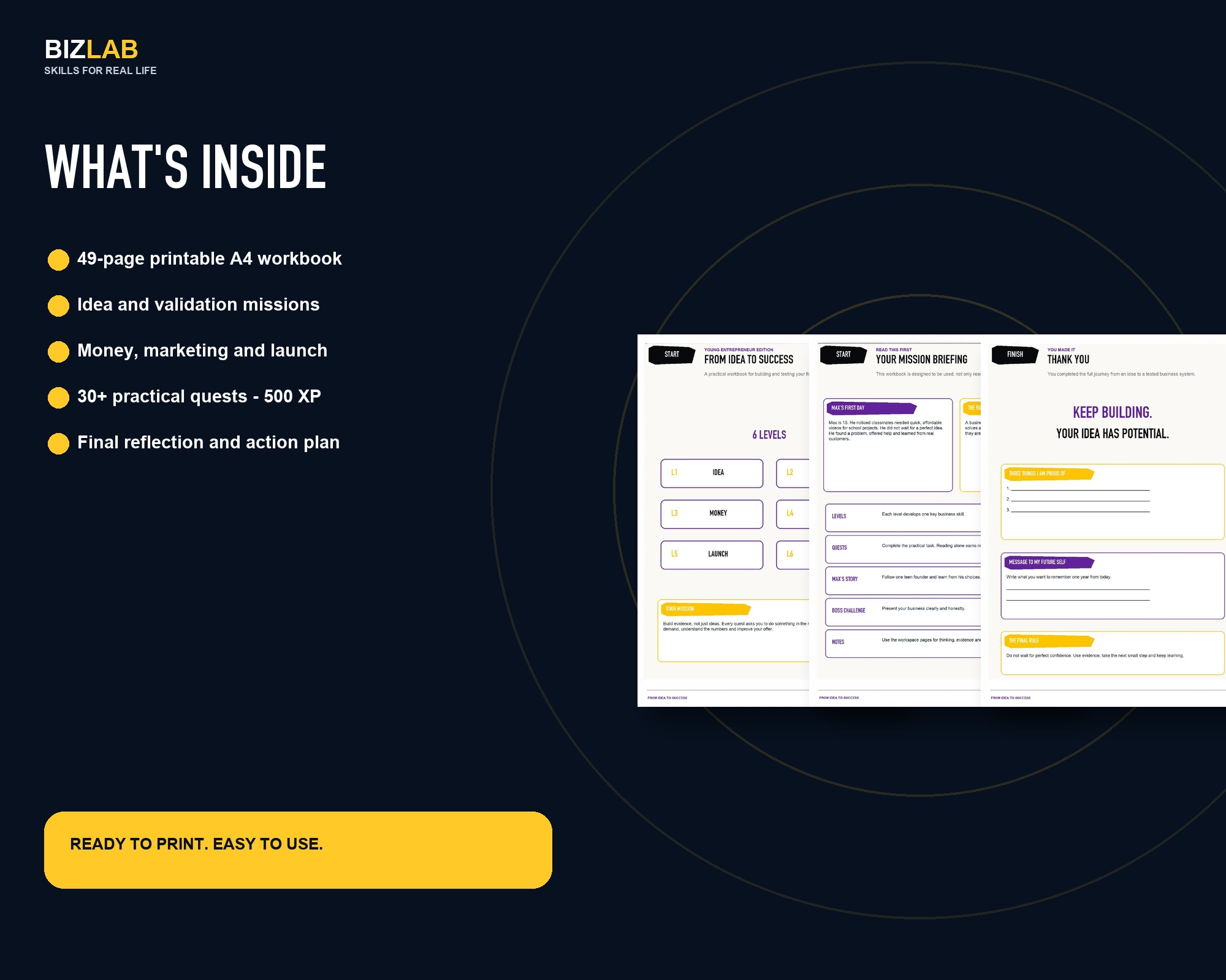 Teen Entrepreneur Workbook — preview 1